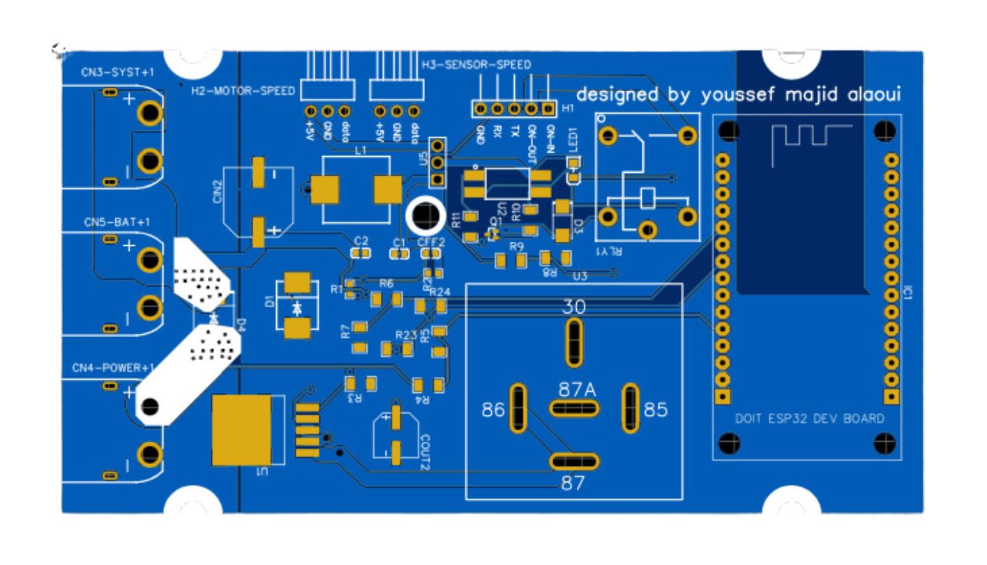 pcb ebike blue