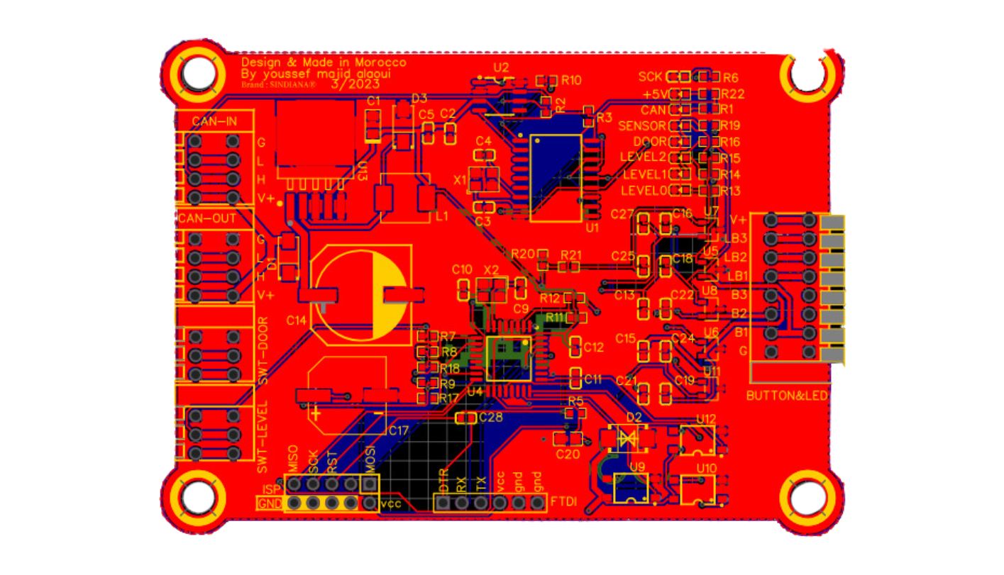 design pcb control left